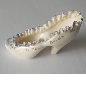 Vintage Porcelain Bride Shoe